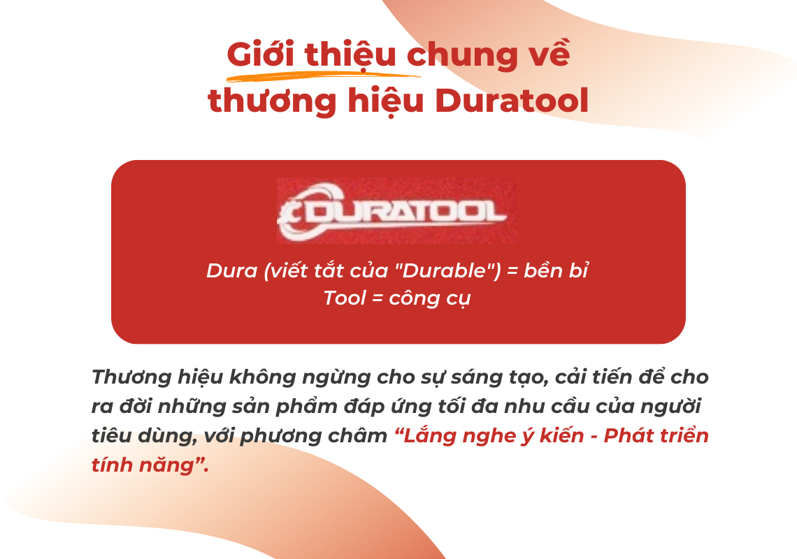 Giới thiệu chung về thương hiệu Duratool