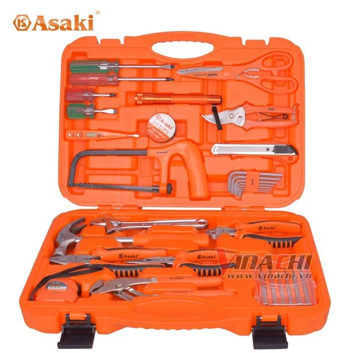 Bộ dụng cụ gia đình Asaki 34 chi tiết AK-9785
